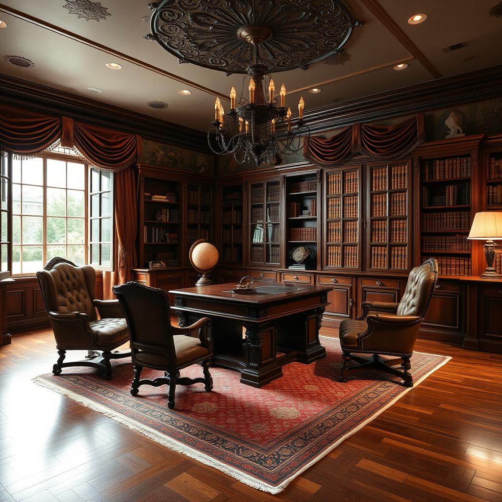 Timeless Elegance: Classic Study Room