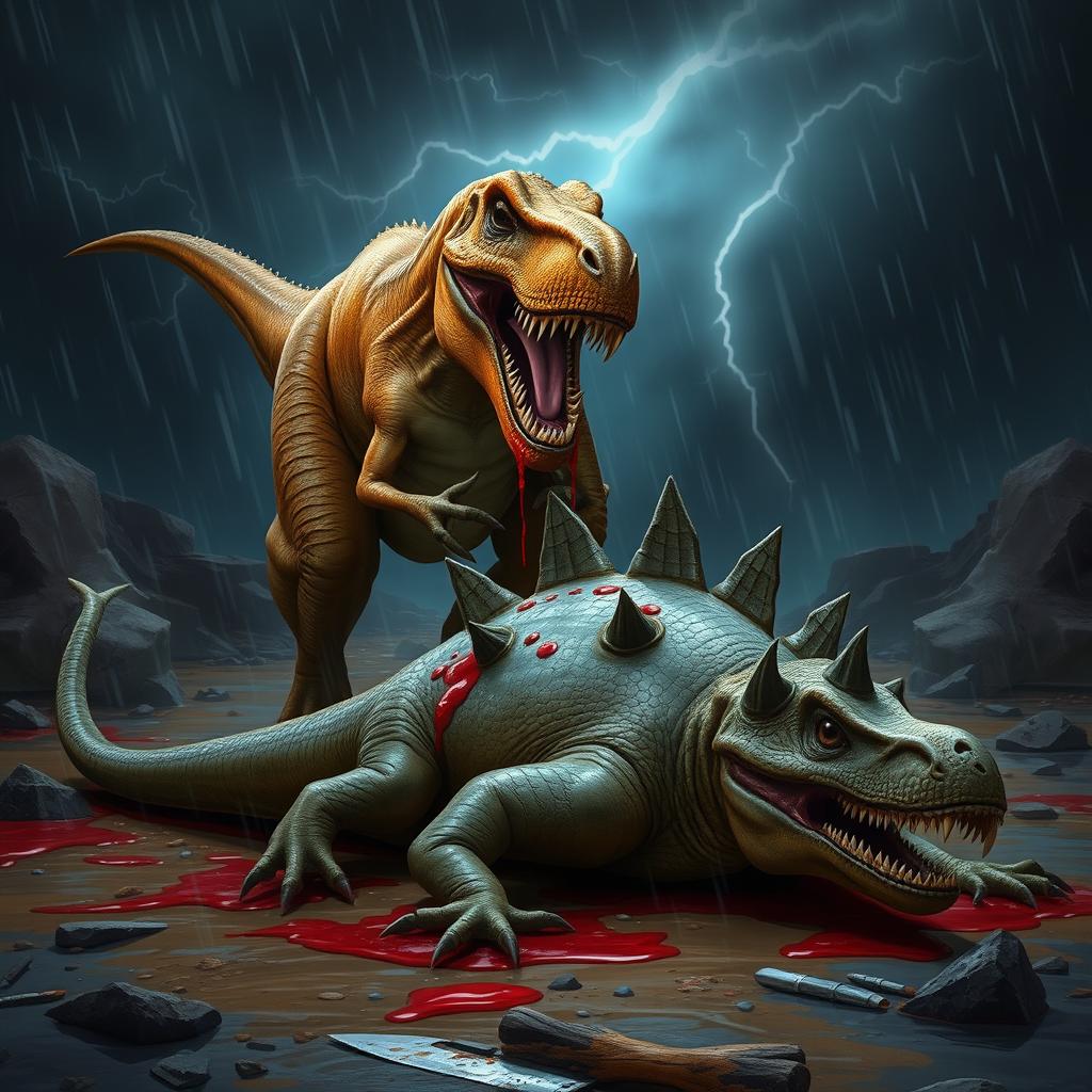 Epic Dino Showdown: T-Rex vs Stegosaurus
