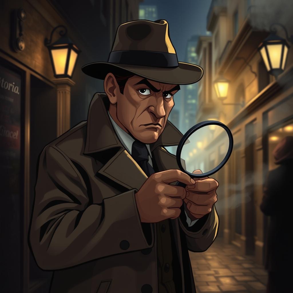 Vintage Noir Detective: Unravel the Mystery