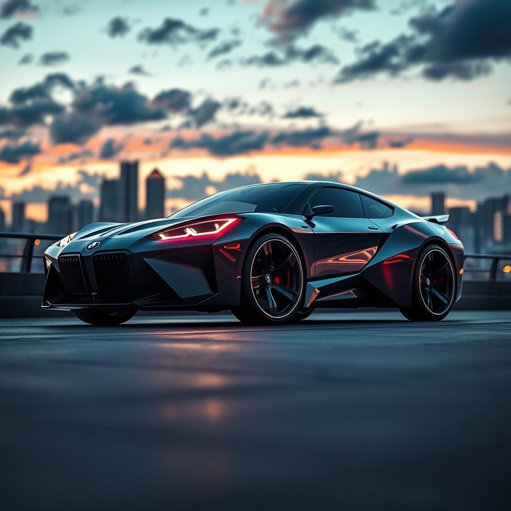 Futuristic BMW 1M Concept Car