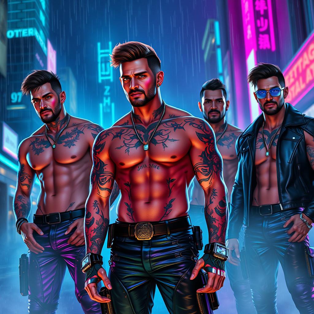 Futuristic Cyberpunk Warriors