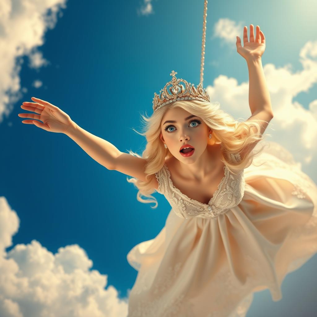 Enchanting Blonde Princess: A Tale of Royal Beauty
