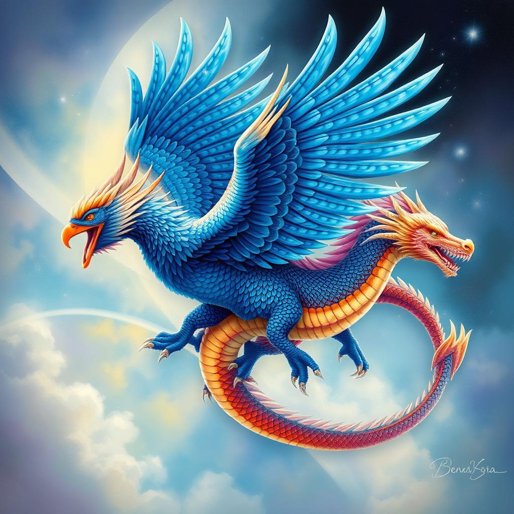 Majestic Garuda & Dragon: A Mythical Masterpiece