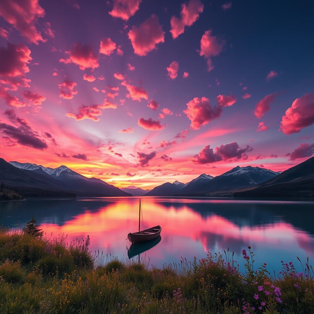 Enchanting Fantasy Sunset Landscape