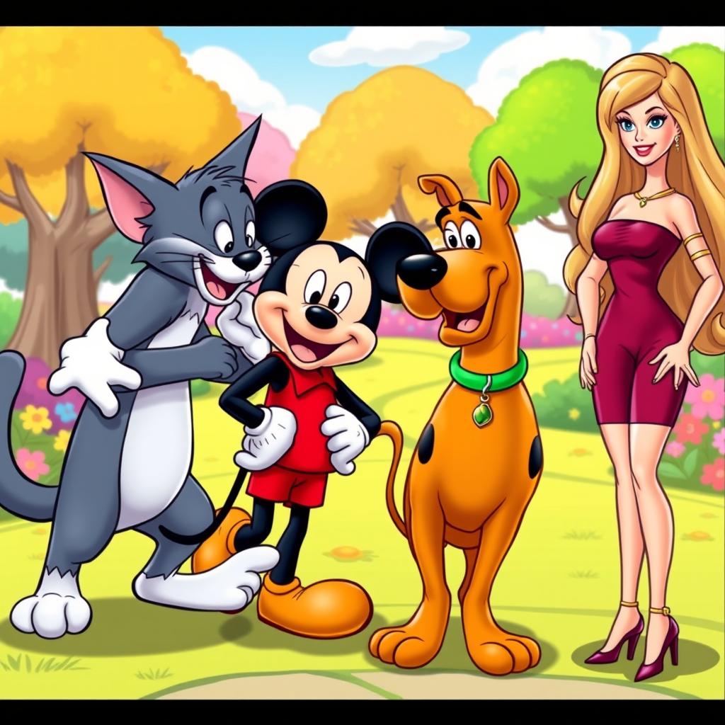 Animated Chat with Tom, Mickey, Scooby-Doo & Barbie