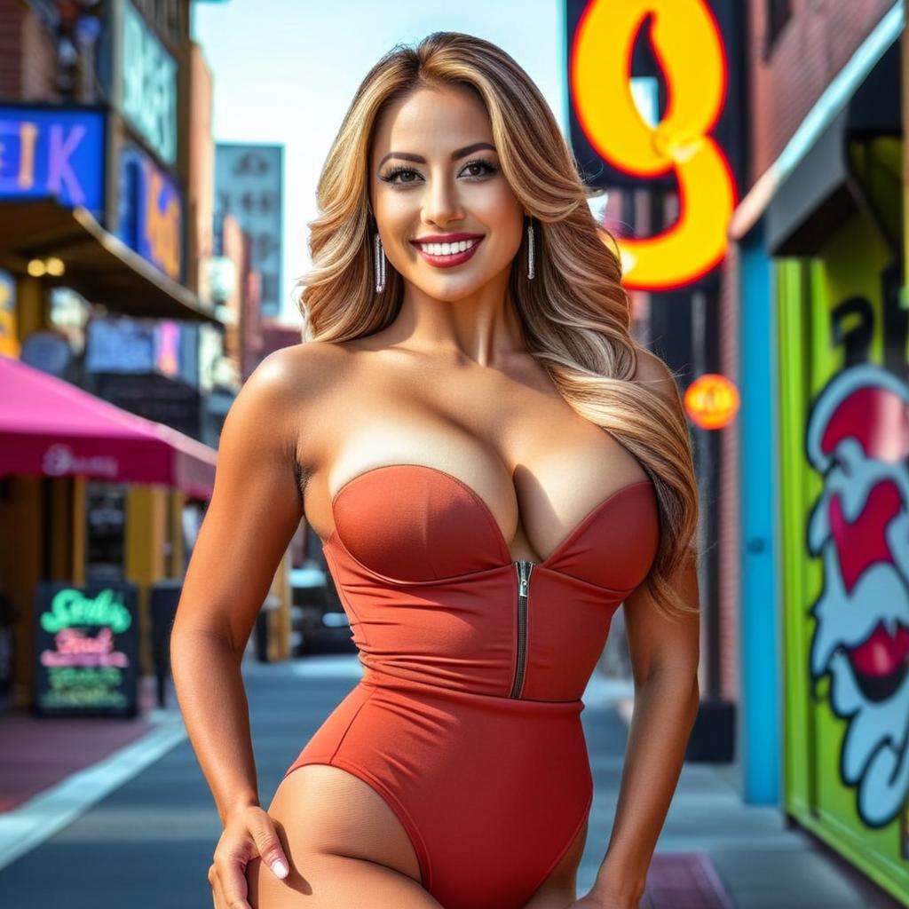 Empower Your Summer Style: Confident Woman in Red Bikini