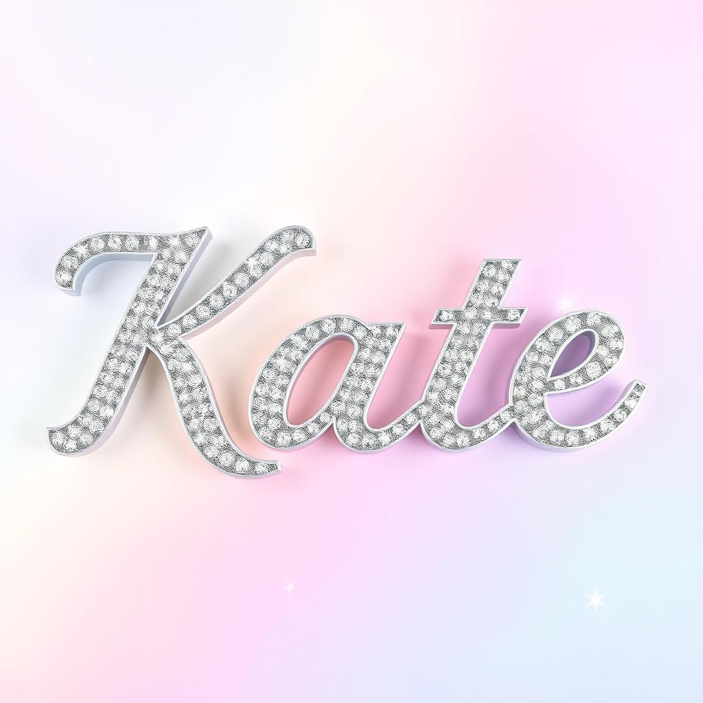 Glamorous Kate Cursive Design for Wedding Invitations