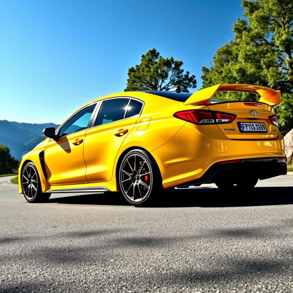 Unleash the Power: Stunning Yellow Hyundai Type R