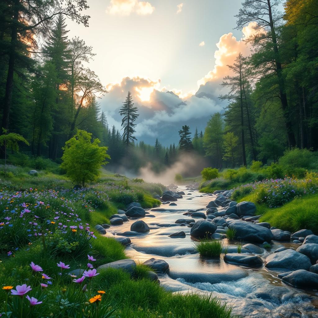Awaken in a Mystical Forest at Dawn