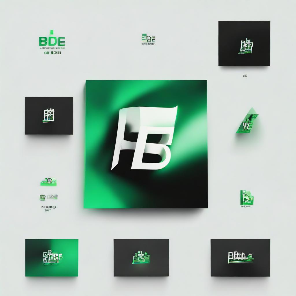 Dynamic BDE Logo: High Energy & Modern Design