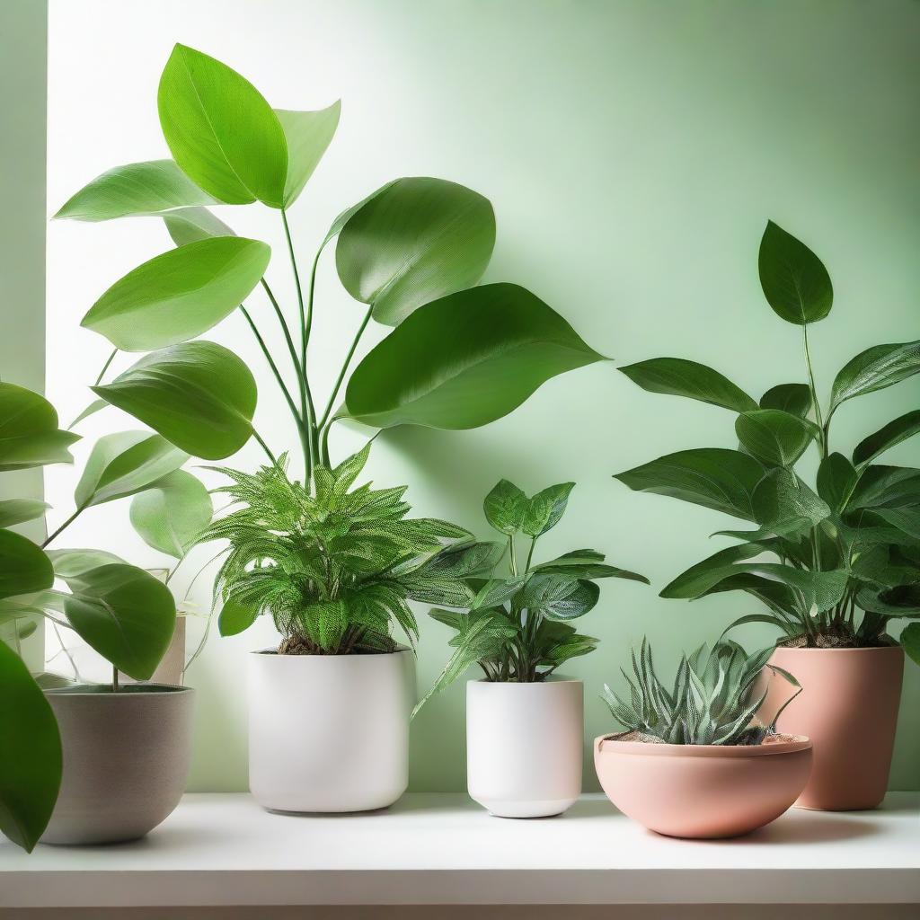 Aesthetic Green Serenity: Natures Embrace