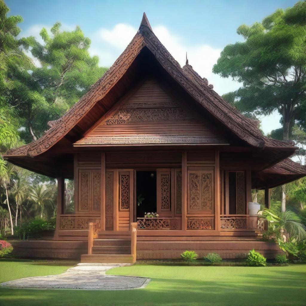 Discover the Beauty of a Traditional Javanese Joglo House