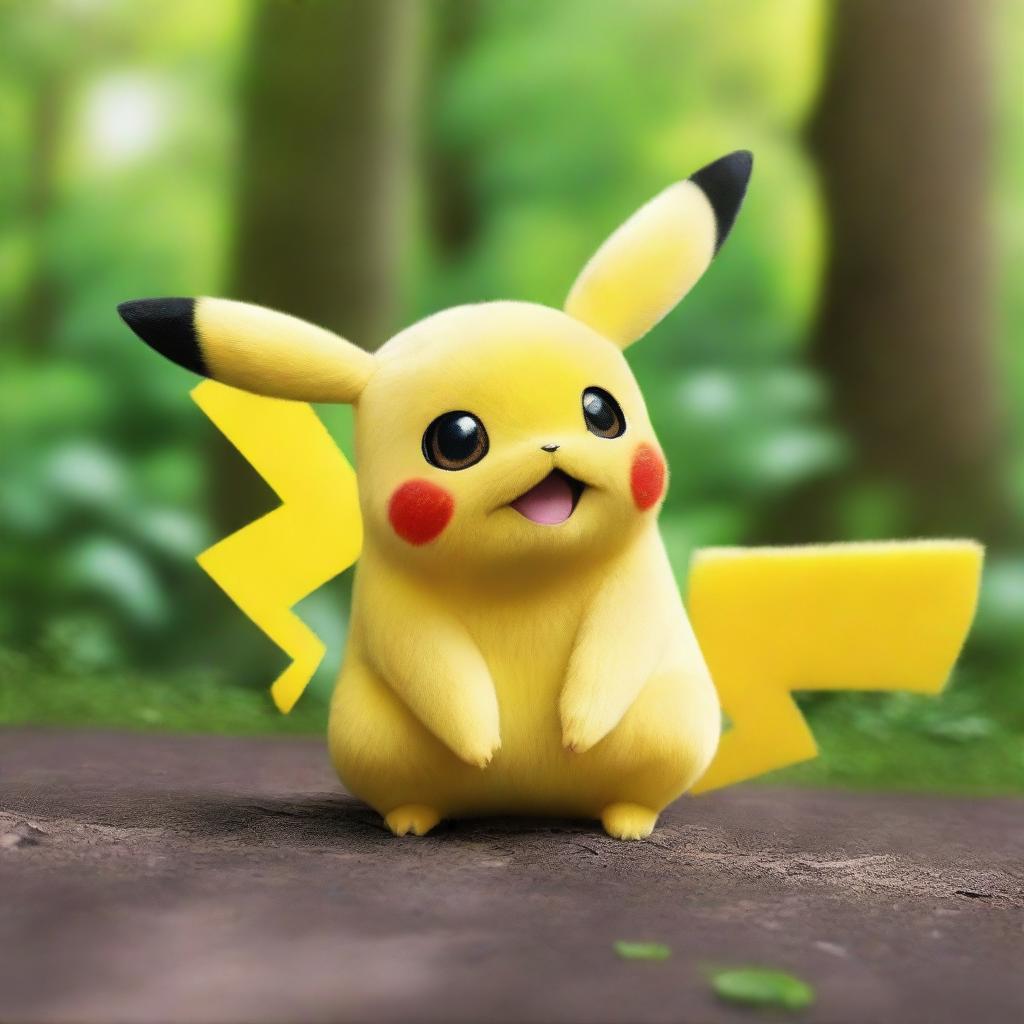 Pikachu Realistic Portrait: Hyper-Realistic Portrayal of Beloved Pokémon