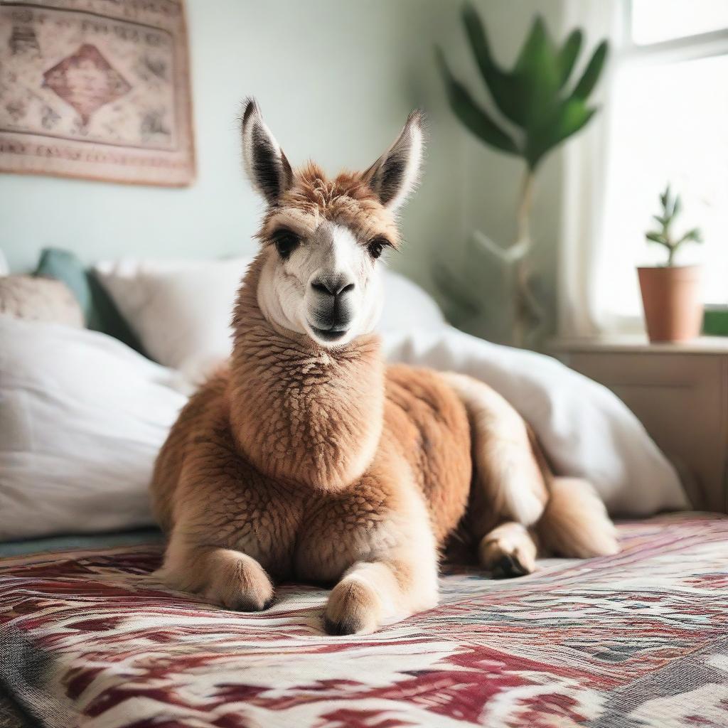 Snoozing Llama