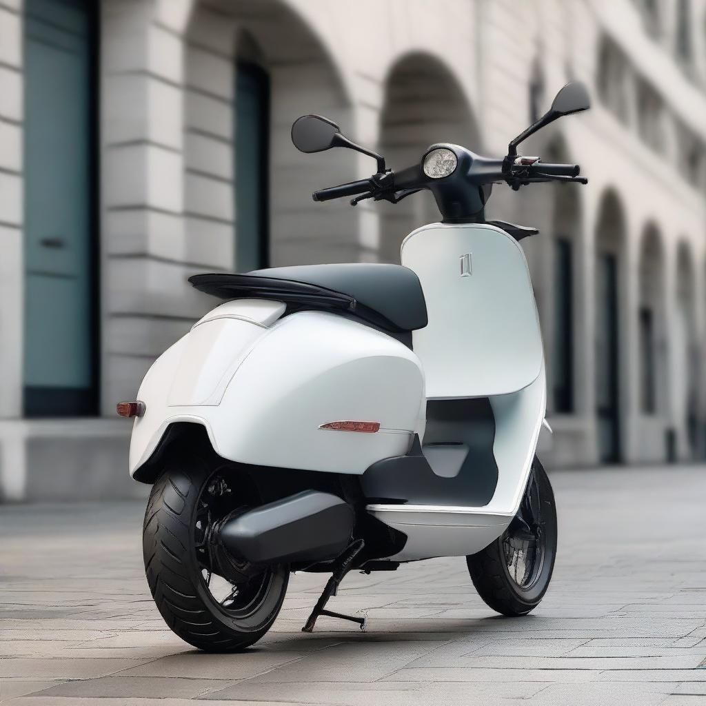 Sleek Ride: Next-Gen Square-Shaped Scooter