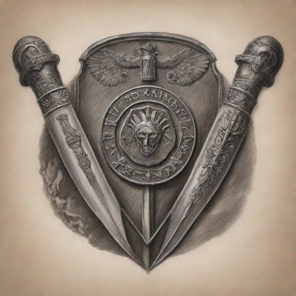 Eternal Legacy: Ancient Roman Tattoo Design